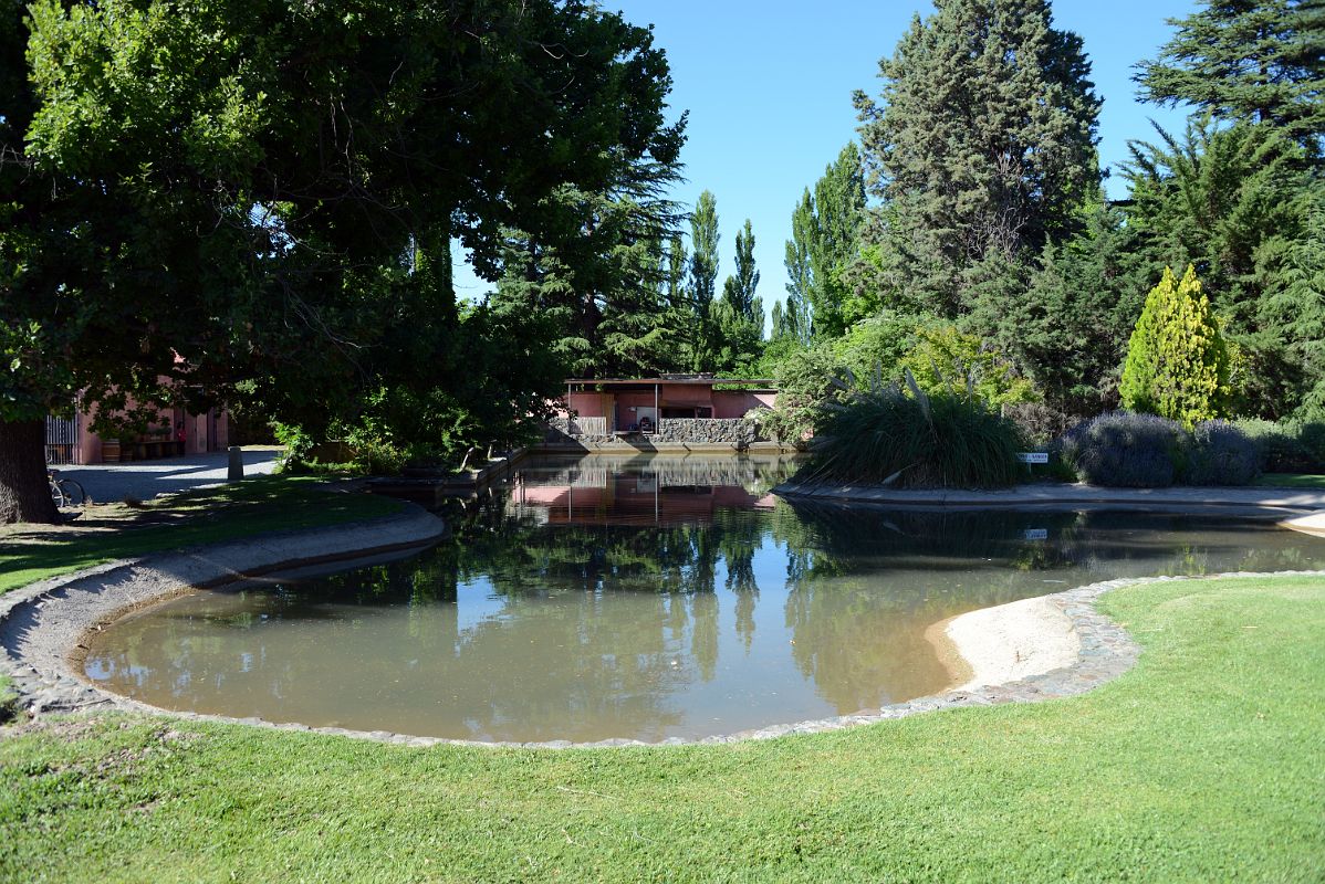 05-16 Small Pond At Bodega Clos de Chacras Wine Tour In Lujan de Cuyo Near Mendoza